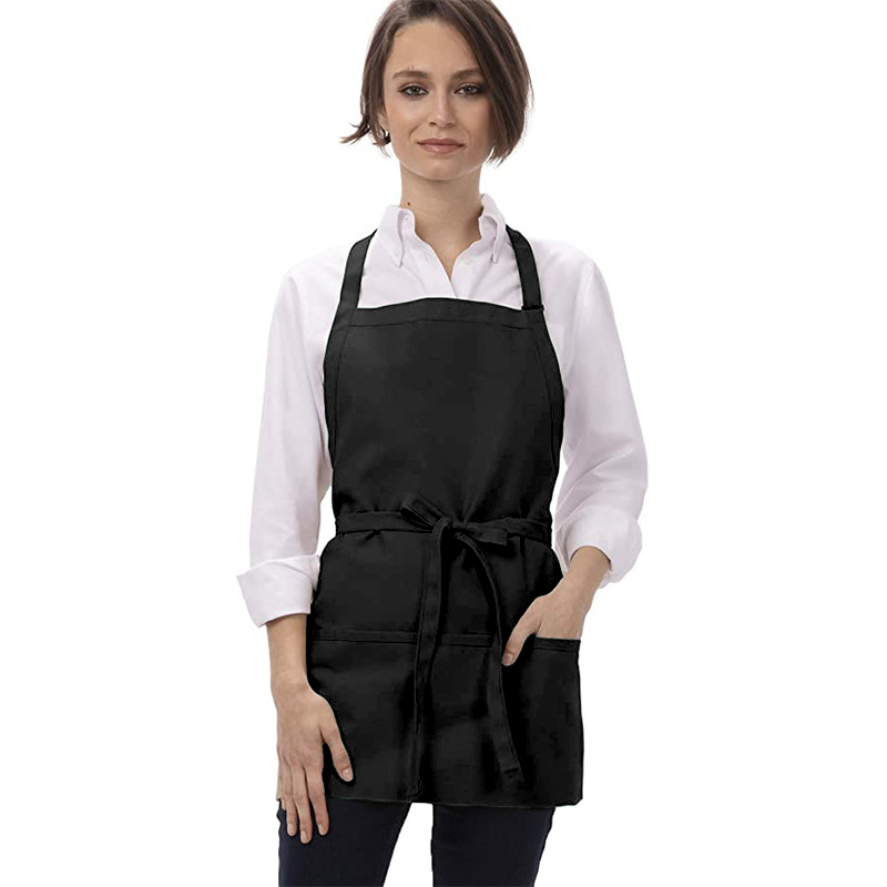 Home Cooking Service - Fartuch poliestrowy z 3 kieszeniami, regulowany
