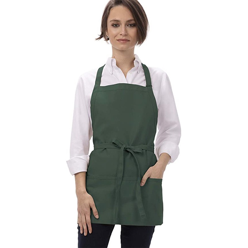 Home Cooking Service - Fartuch poliestrowy z 3 kieszeniami, regulowany