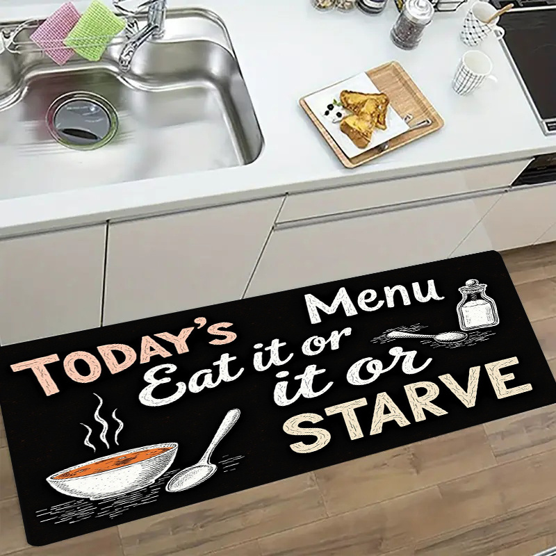 Home Cooking Menu - Czarna tablica kredowa, menu kuchenne, miska,