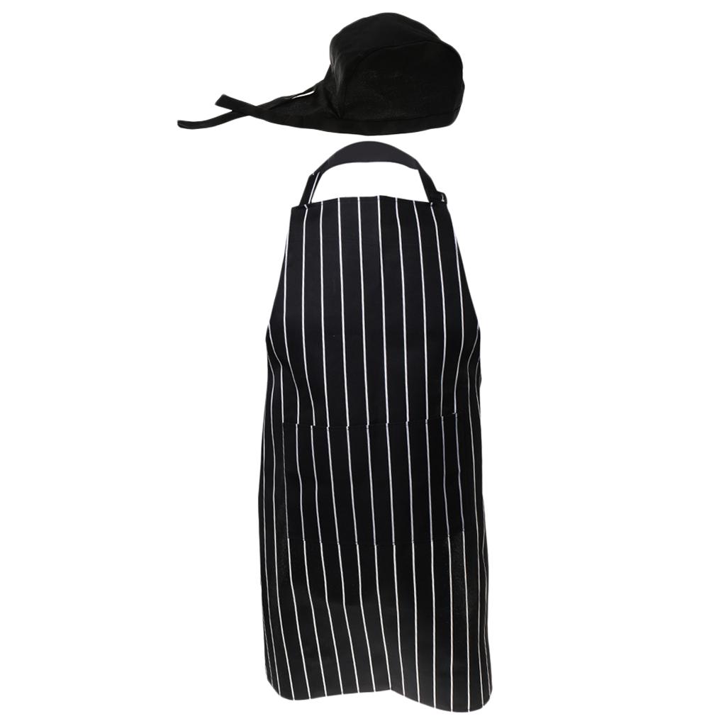 Home Cooking Service - Zestaw fartuchów i czapek kuchennych z