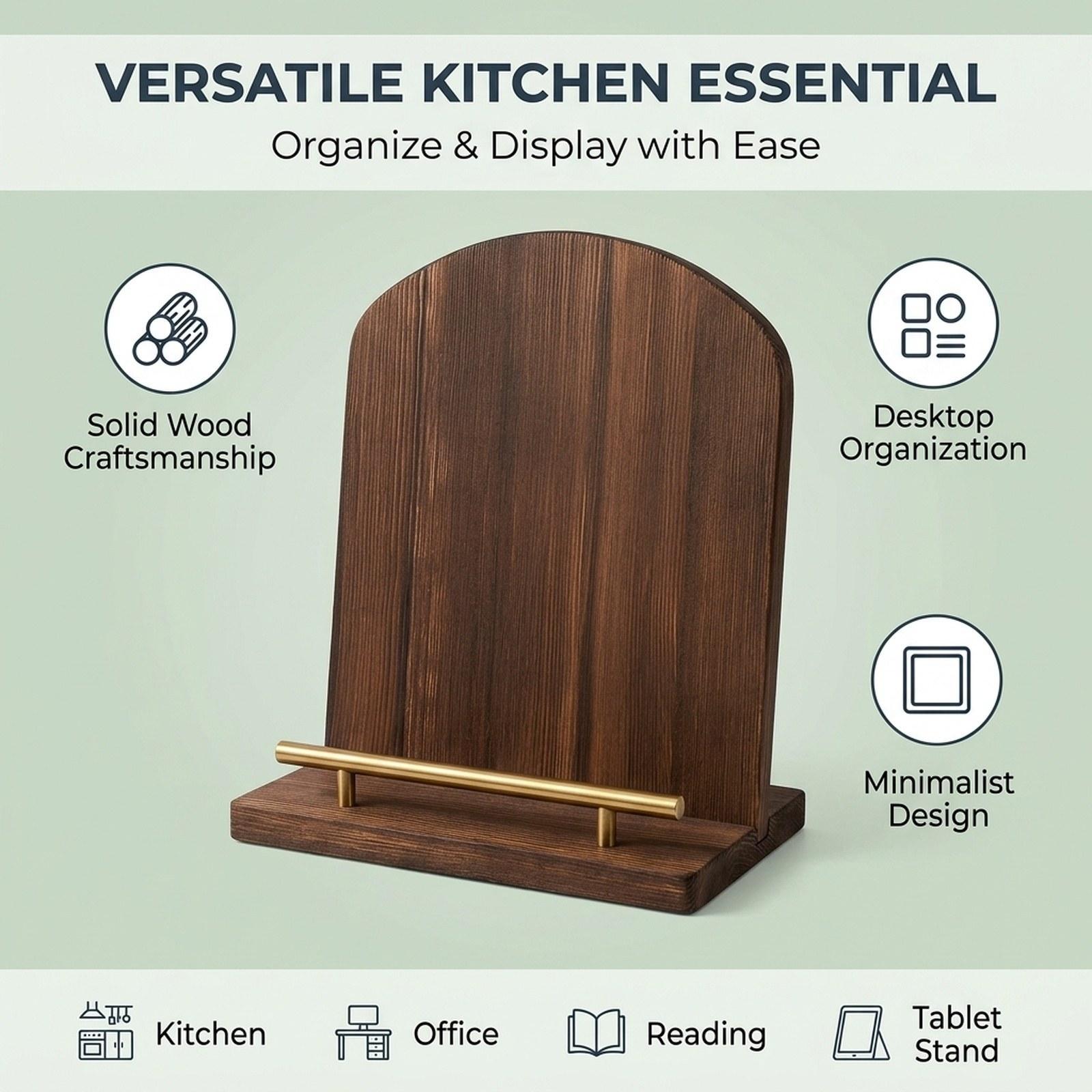 Drewniany stojak na książkę ku – Home Cooking Recipe recenzja i cena