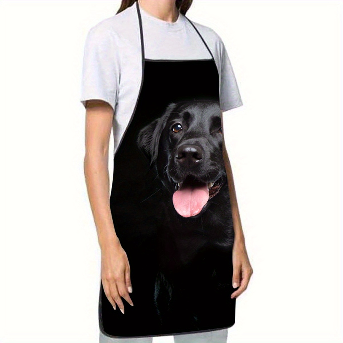 Fartuch z nadrukiem czarnego l – Home Cooking Dog Food recenzja i cena