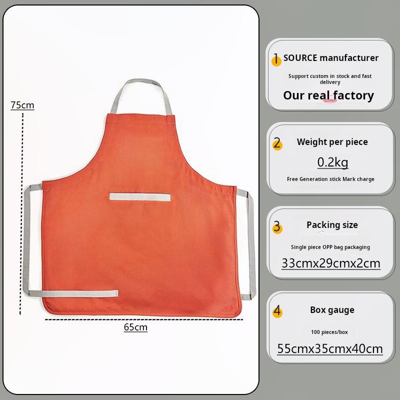 Regulowany fartuch płócienny z – Home Cooking Service recenzja i cena