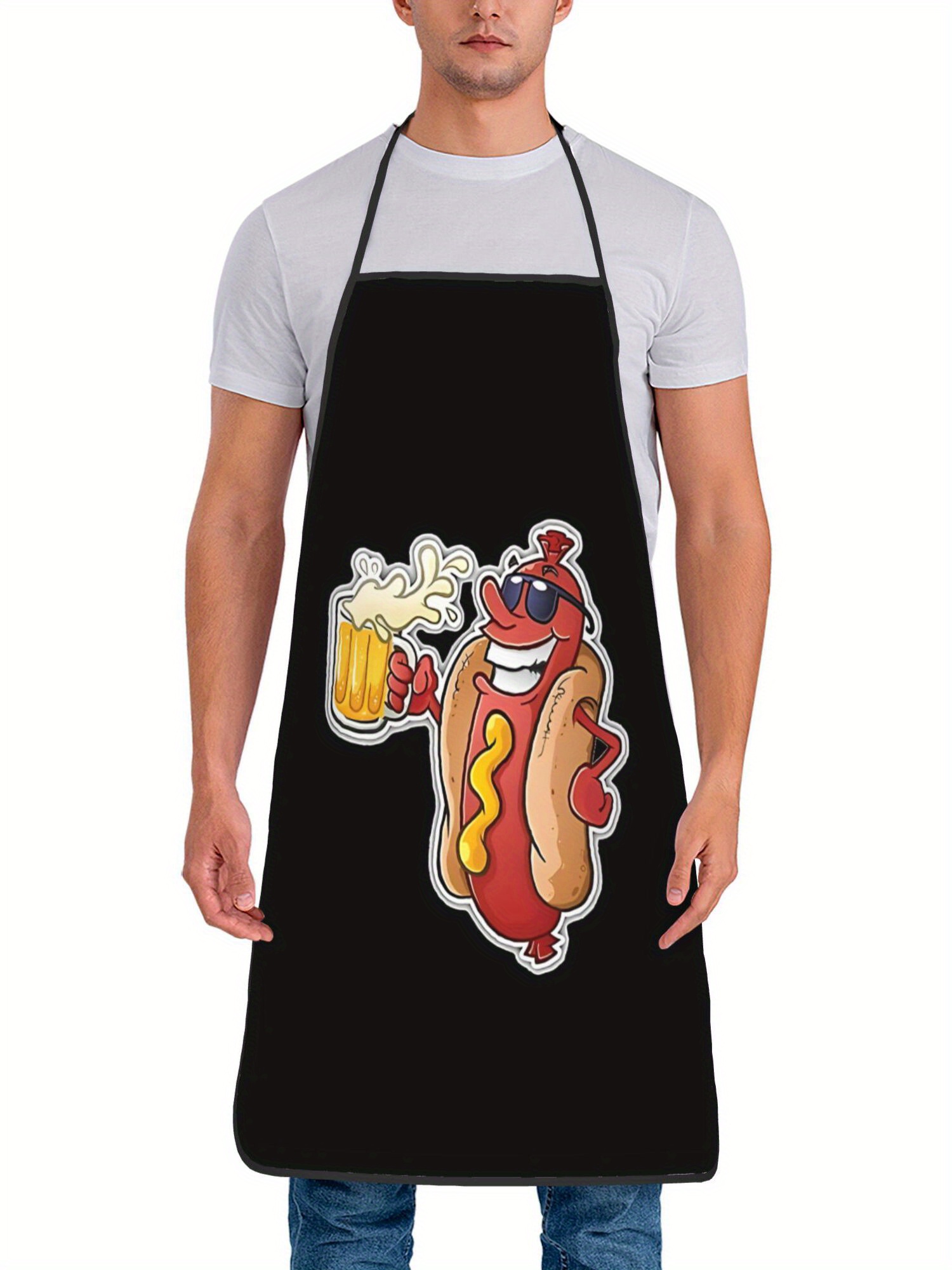 Fartuch z nadrukiem hot dogów, – Home Cooking Dog Food recenzja i cena