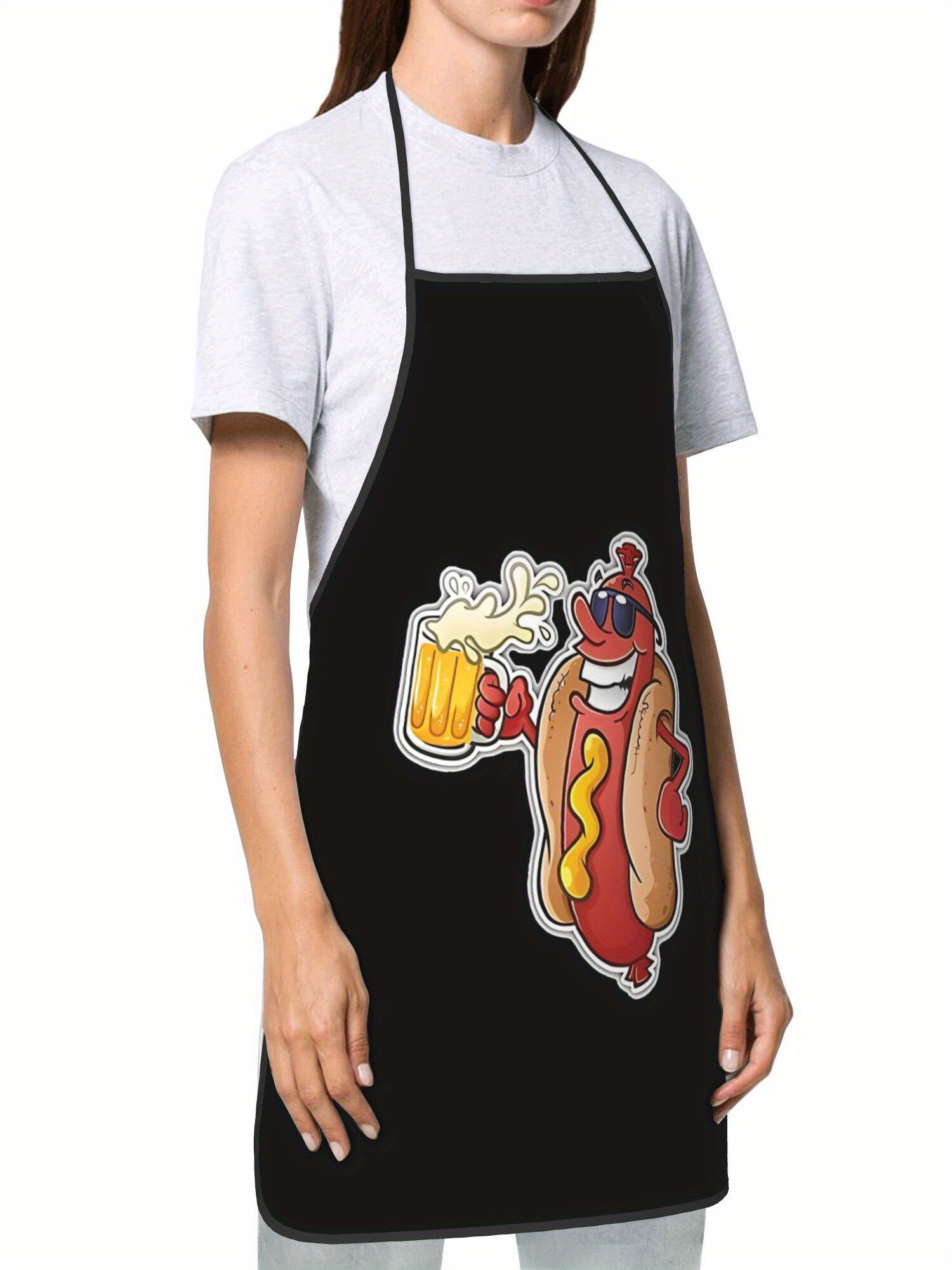 Fartuch z nadrukiem hot dogów, – Home Cooking Dog Food recenzja i cena
