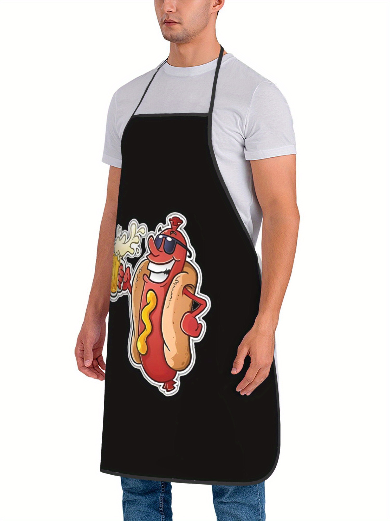 Fartuch z nadrukiem hot dogów, – Home Cooking Dog Food recenzja i cena